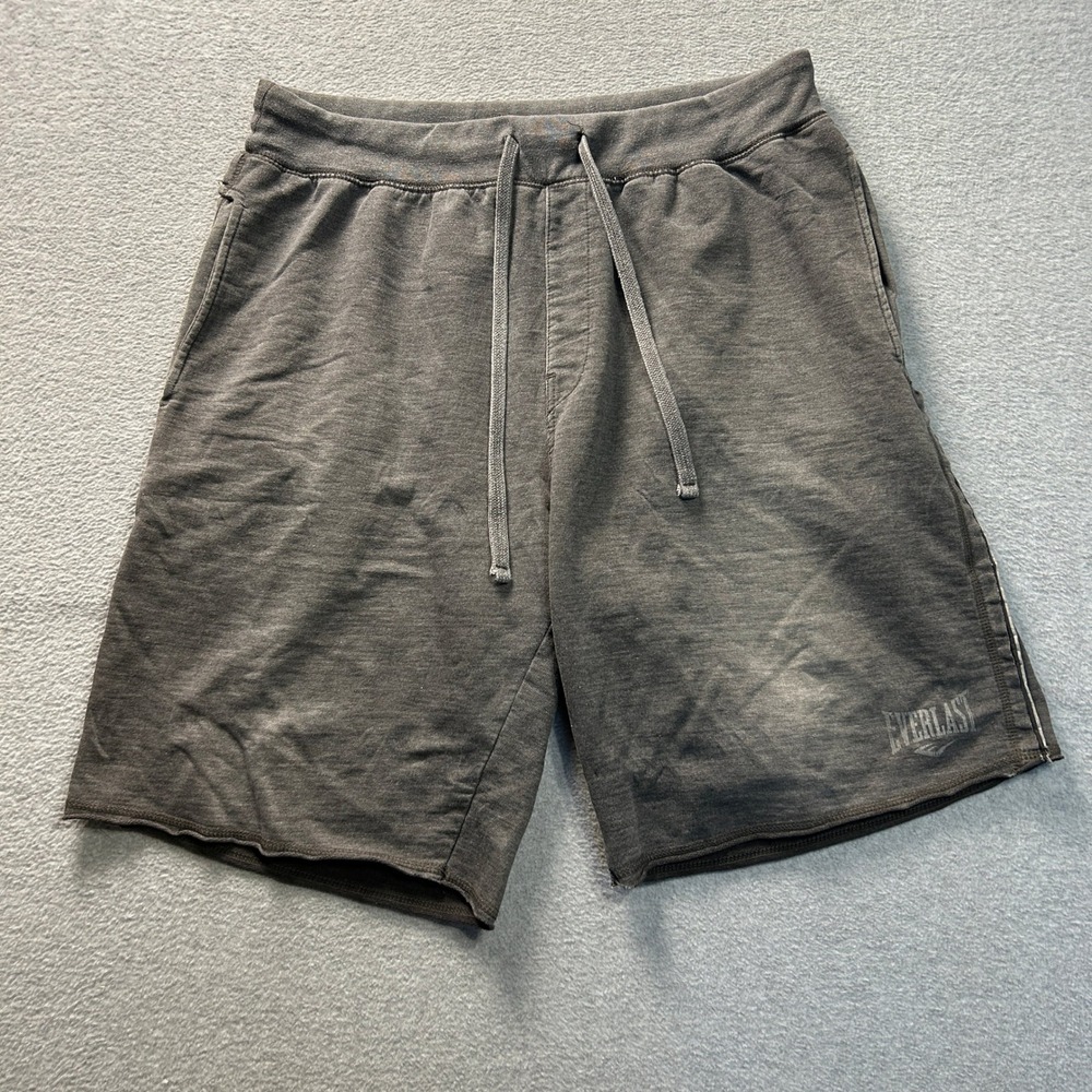 Everlast Athletic Sweat Shorts Mens XL Gray Drawstring Pockets Lounge Gym Wear